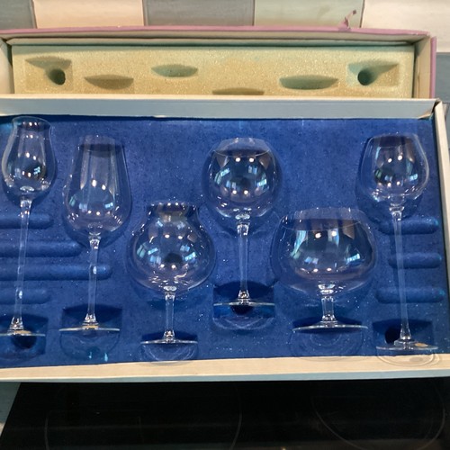Vintage moser glasses boxed - glasses,