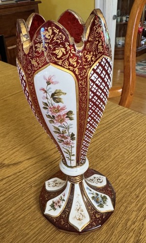 Antique 19th bohemian ruby - ,