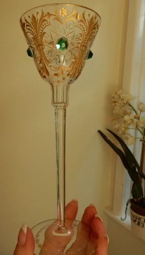 Antique moser drinking glass - moser,