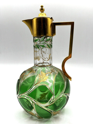 Bohemian moser glass - moser, glass-green