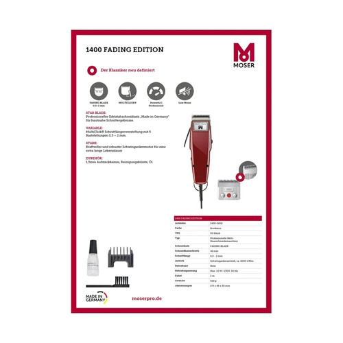 Moser type 1400 fading edition - moser,