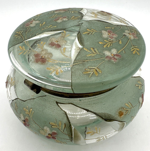 Moser enamel trinket - enamel, box
