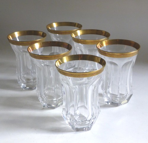 Moser gold pope cut crystal - moser,