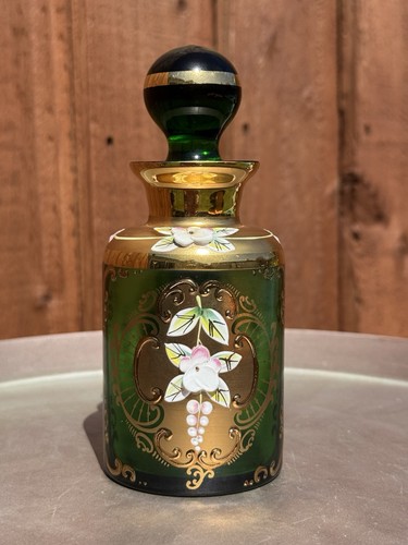 Antique bohemian moser emerald - antique,
