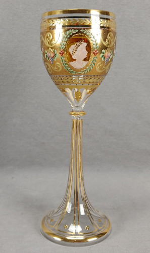 Moser type bohemian enamel - bohemian,