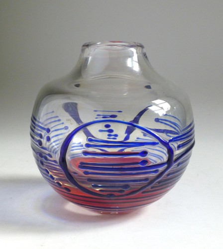 Vintage moser ball vase jiri - vintage, vase.