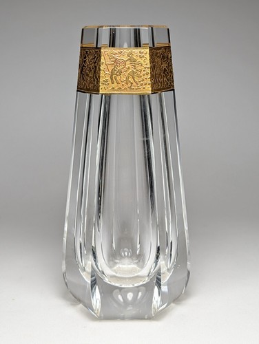 Vintage moser crystal vase - moser,