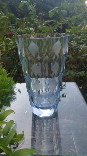 1930s leo moser optic vase - moser,
