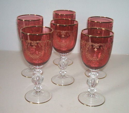 Moser czech wine glasses - moser,