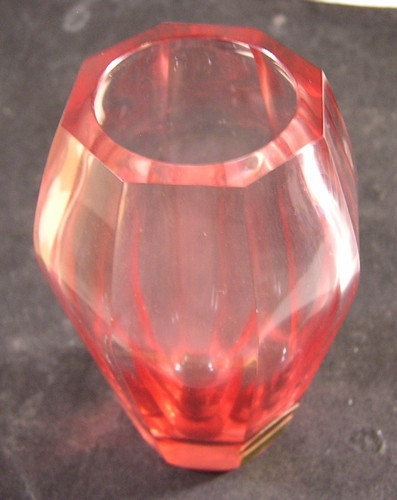 Vintage moser crystal vase - moser,
