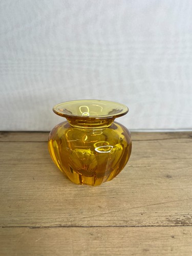 Vintage bohemian moser amber - vintage,