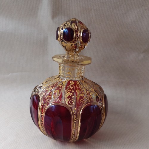 Antique moser perfume bottle - perfume,