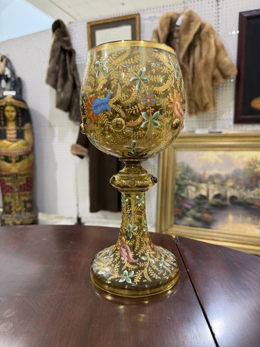 Antique moser enamel and - moser,