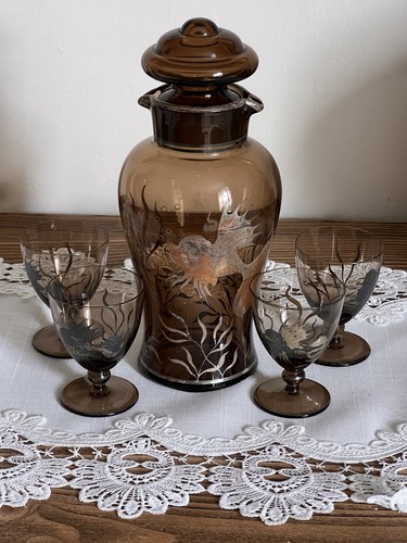 Antique bohemian amber art - antique,