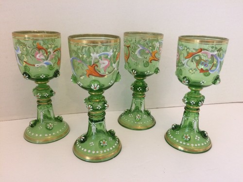 Set antique moser - set, 4