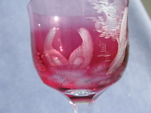 Moser intaglio cut cranberry - moser,