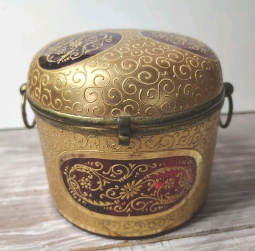 Antique round hinged - antique,