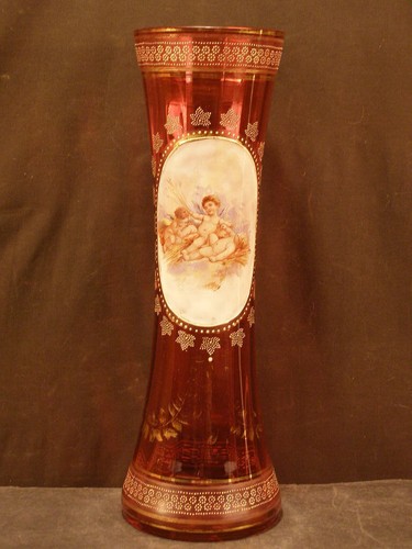 Antique enamel hand - enamel,